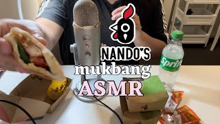 Asmr  Australian Nandos   Mukbang 🐤🍗 [upl. by Africah]