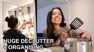 DECLUTTER ORGANISATION  COOK WITH ME  VLOG [upl. by Leziar]