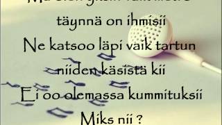 Sanni Jos mä oon oikee lyrics [upl. by Novrej]