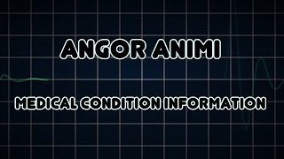 Angor animi Medical Condition [upl. by Kenward]