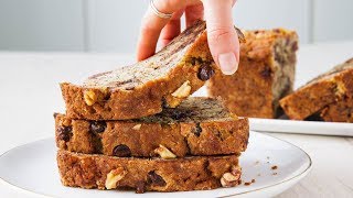 How To Make Perfect Chocolate Chip Banana Bread Every Time  Delish Insanely Easy [upl. by Tniassuot]