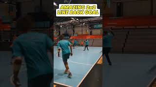 🥅 🤾‍♂ AMAZING 2x2 Line Back GOAL  📽 tremblay handball handball håndbold balonmano [upl. by Akilam]