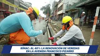 🎥 Trabajos de renovación en avenidas Túpac Amaru Lurigancho y Francisco Pizarro [upl. by Blondell]