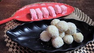 Super EASY 10 Minutes Coconut Ladoo amp Barfi [upl. by Odnolor]