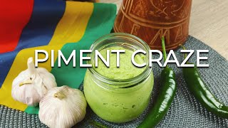 Piment Crazé Recipe  Green Chilli Paste the Mauritian Way [upl. by Bonner728]