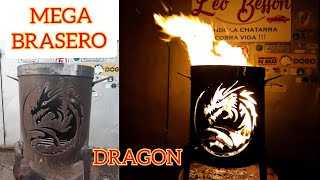 Mega BRASERO Dragón de FUEGO [upl. by Nosnek]