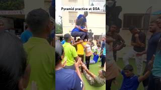 HUMAN PYRAMID PRACTICE FOR 15 AUGUST AT DDA shorts viralshort trending [upl. by Marcella597]