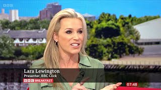 Lara Lewington BBC Click Host On BBC Breakfast 28062024 [upl. by Breed]