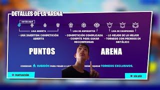 Cuantos PUNTOS te dan en ARENA FORTNITE BIEN EXPLICADO😮 [upl. by Ennaoj]