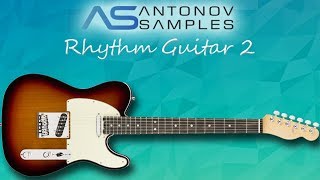 Guitar VST Library Kontakt Rhythm Guitar 2 by AntonovSamples For Funk Disco Indie Pop [upl. by Ydnerb153]