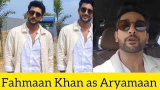 Fahmaan Khan as Aryamaan sumaan biggboss shiv fahmaankhan newshow [upl. by Tabbitha519]