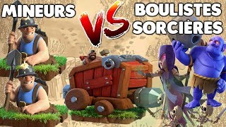 Clash of Clans  HDV10 GDC Démolisseur avec Mineur VS Boulistes et sorcières [upl. by Aneej642]