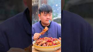 Mouthwatering Trick Spareribs Found in Food eating video Eating funny shorts [upl. by Elaina]