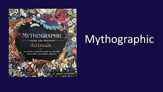 Coloring Book Flip Through Mythographic Animals by Joseph Catimbang [upl. by Esemaj]