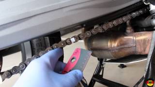 BMW F650GS Chain Adjustment [upl. by Charita]