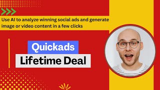 Quickads lifetime deal I Generate image amp video ads using a product URL or prompt [upl. by Yarg]