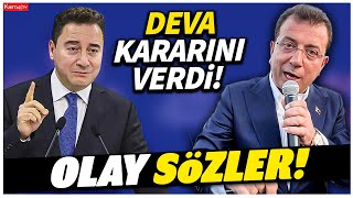 Ali Babacan Ekrem İmamoğluna Destek Verip Vermeyeceklerini Canlı Yayında Açıklıyor [upl. by Carree]