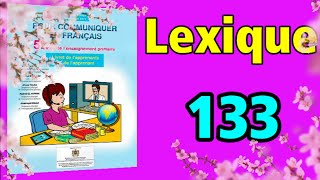 pour communiquer en français 5ème année du primaire page 133  lexique [upl. by Marylynne151]