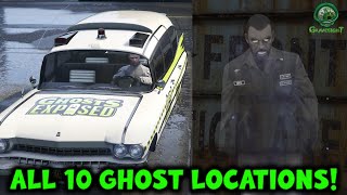 GTA Online  All Ghosts Locations Halloween Collectibles Guide [upl. by Ivgnout]