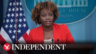 Live Karine JeanPierre holds White House briefing after Jill Biden tests positive for Covid [upl. by Frankie484]