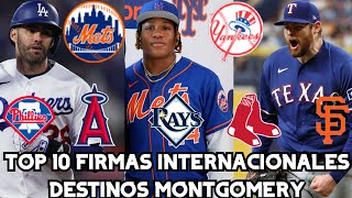 MLB NEWS EQUIPOS QUE PELAN POR JORDAN MONTGOMERY TOP 10 FIRMAS INTERNACIONALES HERMANO DE VLADY JR [upl. by Mureil]