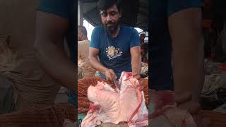 Worlds Best Skilled Butcher shorts reels fresh beef fishcutting videos [upl. by Amby]