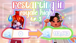 RESTARTING in ROYALE HIGH ⁉️ 😭  ep 3 [upl. by Giovanna]