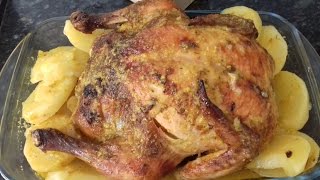 FRANGO ASSADO RECHEADO RECEITINHAS COM AMOR [upl. by Nareht596]