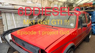 Mk1 Volkswagen Golf GTI  Rebuild Episode 1 [upl. by Noissap]