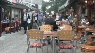 Sarajevo Bosnia Walking Through the Marketplace [upl. by Ardnaet]