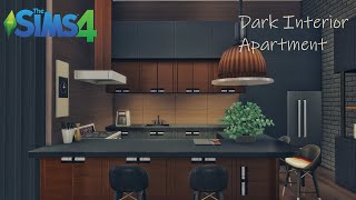 THE SIMS 4  Dark Interior Apartment  No CC  Stop Motion [upl. by Jonina]