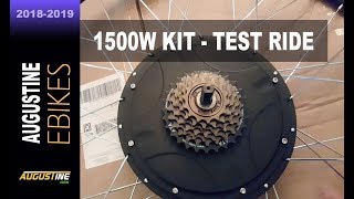 Electric Bike Review 1500w 52V ebike conversion kit [upl. by Tram]