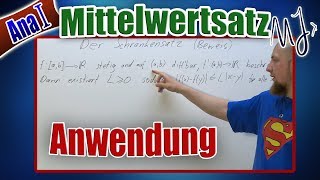 Mittelwertsatz der Differentialrechnung  Anwendung  Schrankensatz Beweis [upl. by Lemieux]