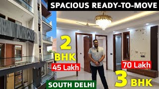 Spacious 3BHK Flat in South Delhi  Flats in Chattarpur  5 min from Metro Gated Colony Chattarpur [upl. by Irelav]