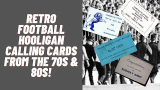 Retro Football Hooligan Calling Cards From The 70s amp 80s [upl. by Camey717]