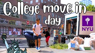 COLLEGE MOVE IN DAY 2023  New York University [upl. by Valer]