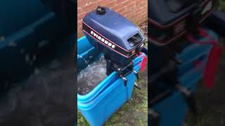 Evinrude 4hp 2 stroke outboard [upl. by Ahsonek]