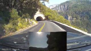 Driving Tioga Pass to Oakhurst across Yosemite National Park California USA [upl. by Yrahcaz193]