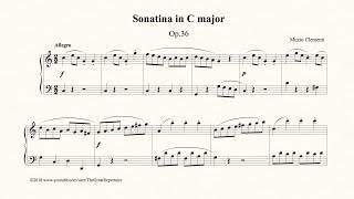 Clementi Sonatina in C major Op 36 No 1 Allegro [upl. by Meredeth]