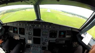 Wroclaw EPWR Cockpit view manual landing 29 [upl. by Shaper]