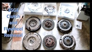 3SGE BEAMS Swapped FRS Engine Rebuild Day 2 Clutch and Flywheel Removal [upl. by Orit]