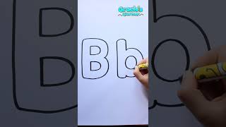 Drawing and coloring the letter B with Gracie shorts [upl. by Imtiaz]