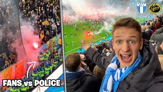 THE MOMENT MALMÖ WIN THE LEAGUE after match abandoned [upl. by Bivins208]