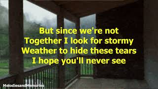 Crying In The Rain by The Everly Brothers  1962 with lyrics [upl. by Wira]