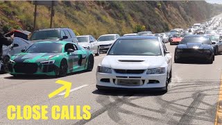 Best Of Supercars leaving Carshows 2024 DRIFTING FLYBYS FAILS [upl. by Bellda396]