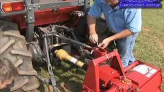 How to  Rotary Tiller for 3point Hitch PTO Drive [upl. by Korff634]