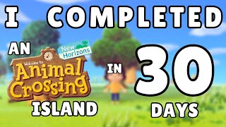 Day 1 • I Completed an Animal Crossing Island in 30 Days [upl. by Gen]