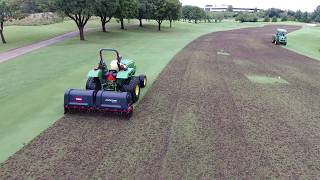 Aerification and Verticutting at Four Seasons Golf and Sports Club [upl. by Wernher]