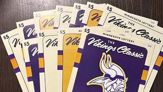 Minnesota Vikings Lottery Scratcher nflscratchoffchallenge scratchofftickets chillvibes viking [upl. by Nylatsyrc]