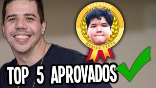 TOP 5 APROVADOS NO TESTE [upl. by Jorey]